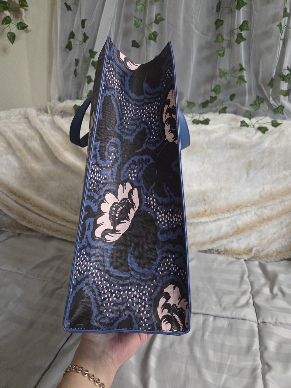 NWT - Ted Baker London Dielcon Graphic Floral Large Shopper Bag - Picture 5 of 11